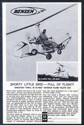 1969 bensen helicopter - 1969, b8