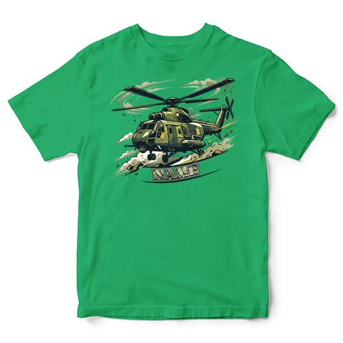 Personalised helicopter kids - personalised,