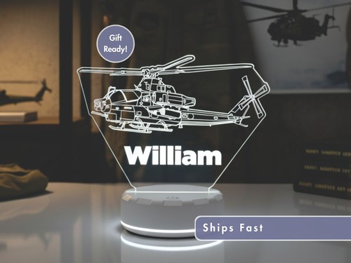 Personalized helicopter led - personalized,